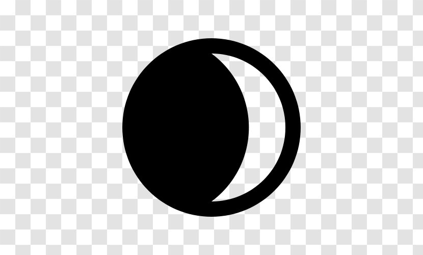 Lunar Phase Crescent Symbol Clip Art - Share Icon Transparent PNG