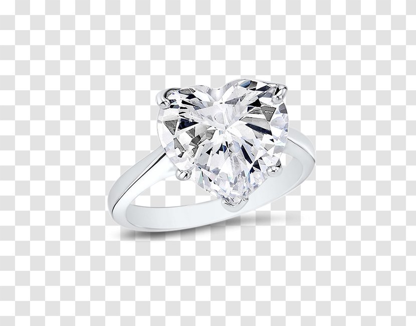 Diamond Wedding Ring Engagement Earring - Cubic Zirconia Transparent PNG