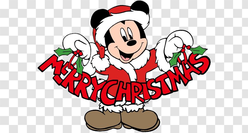 Mickey Mouse Minnie Donald Duck Pluto Goofy - Heart - Disney Christmas Transparent PNG