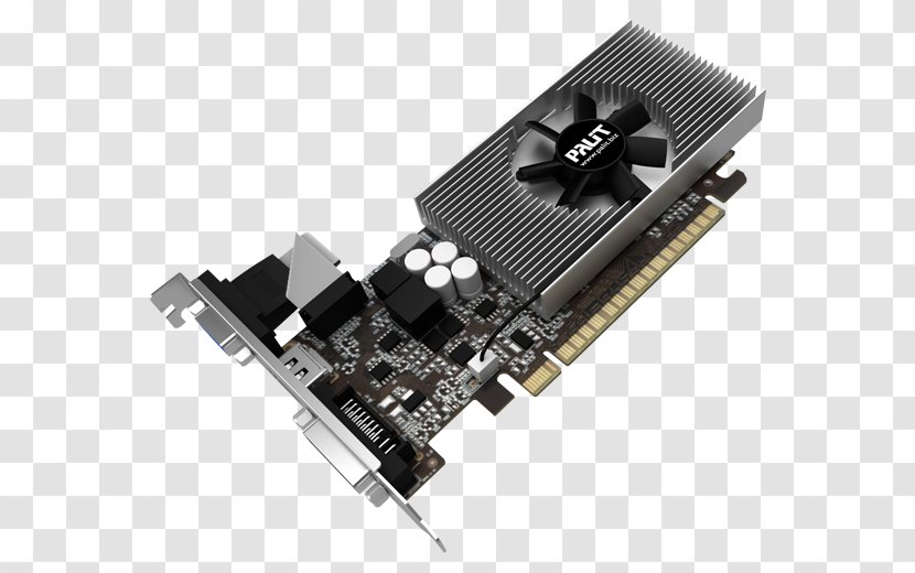 Graphics Cards & Video Adapters NVIDIA GeForce GT 730 PCI Express 128-bit Digital Visual Interface - Network Controller Transparent PNG