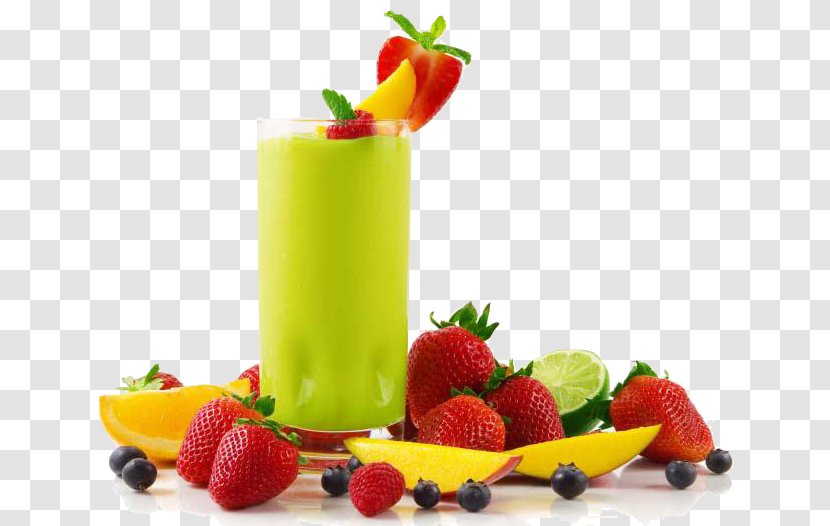 Smoothie Milkshake Juice Health Shake Cafe - Strawberry And Transparent PNG