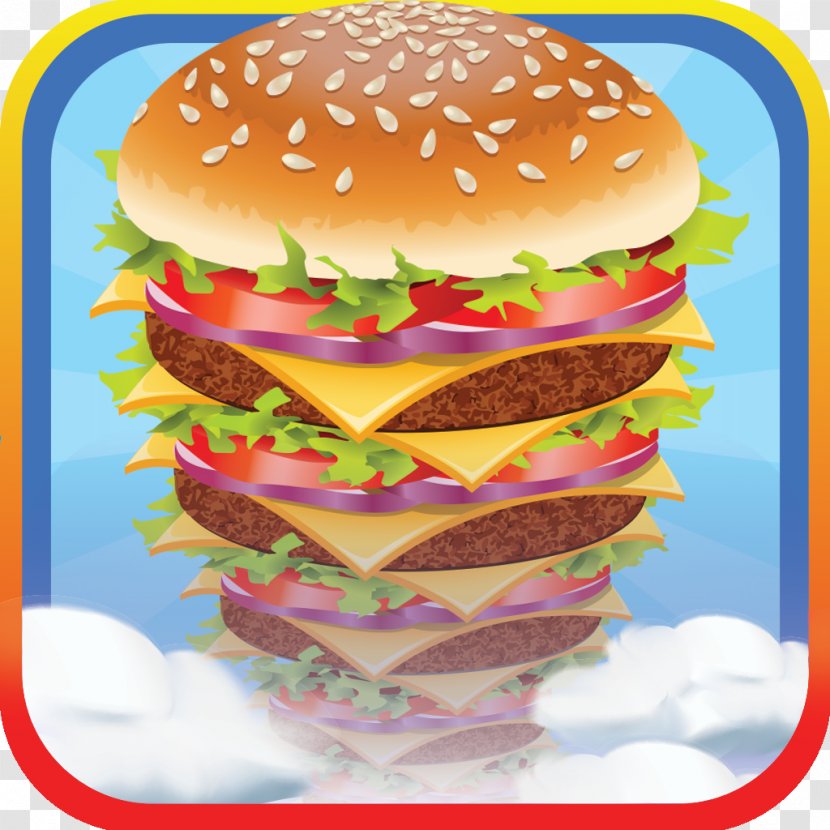 Hamburger KFC Buffalo Wing Fried Chicken Fast Food Restaurant - Patty - Yummy Burger Mania Game Apps Transparent PNG