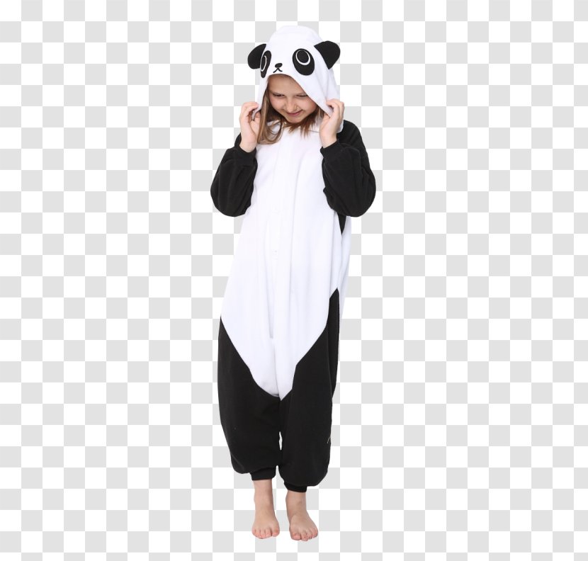 Giant Panda Onesie Costume Pajamas Child - Hoodie Transparent PNG