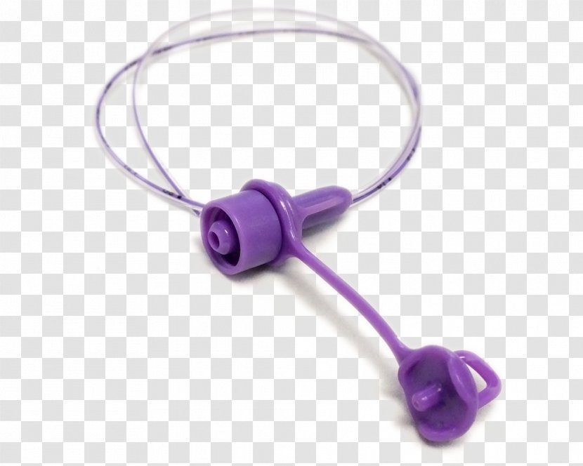 Headphones - Violet - Body Jewelry Transparent PNG