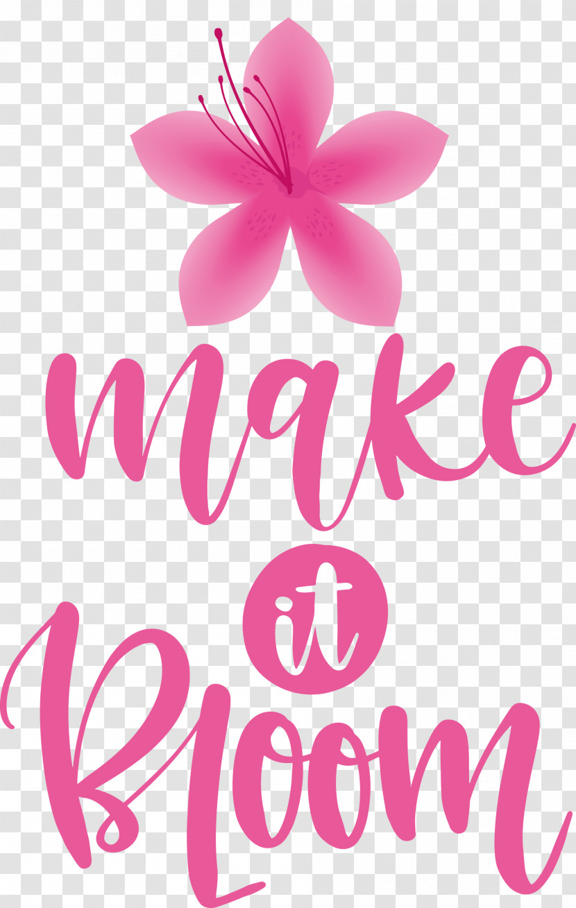 Make It Bloom Bloom Spring Transparent PNG