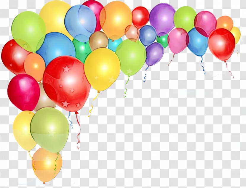 Birthday Party Background - Watercolor - Toy Supply Transparent PNG