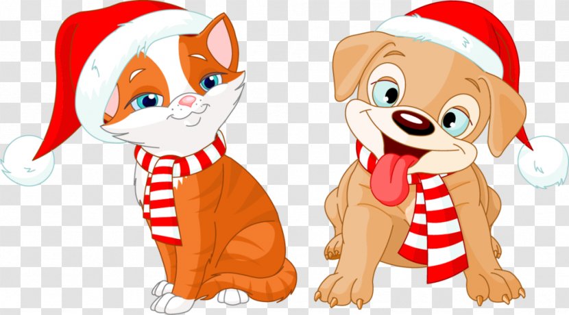 Cat Kitten Puppy Dachshund Santa Claus Transparent PNG