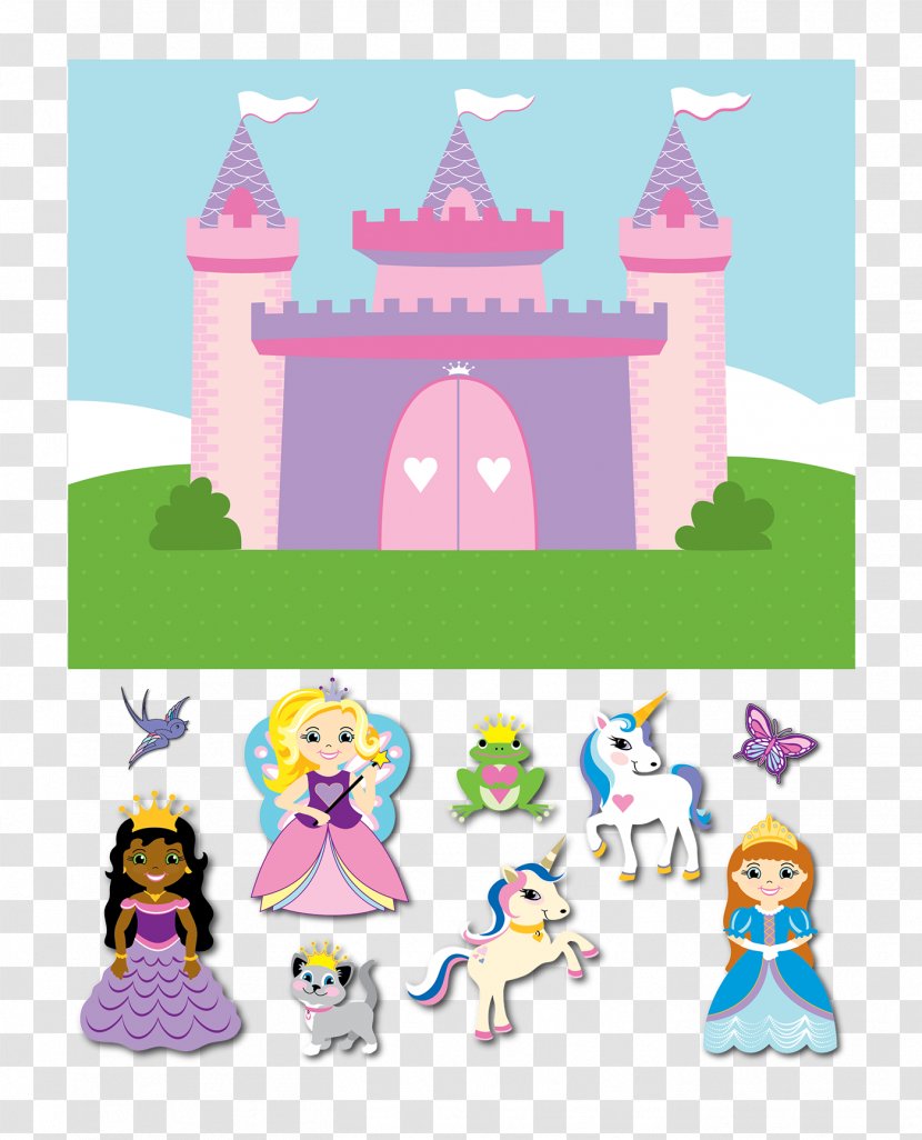 Graphic Design Art - Pink M - Castle Princess Transparent PNG