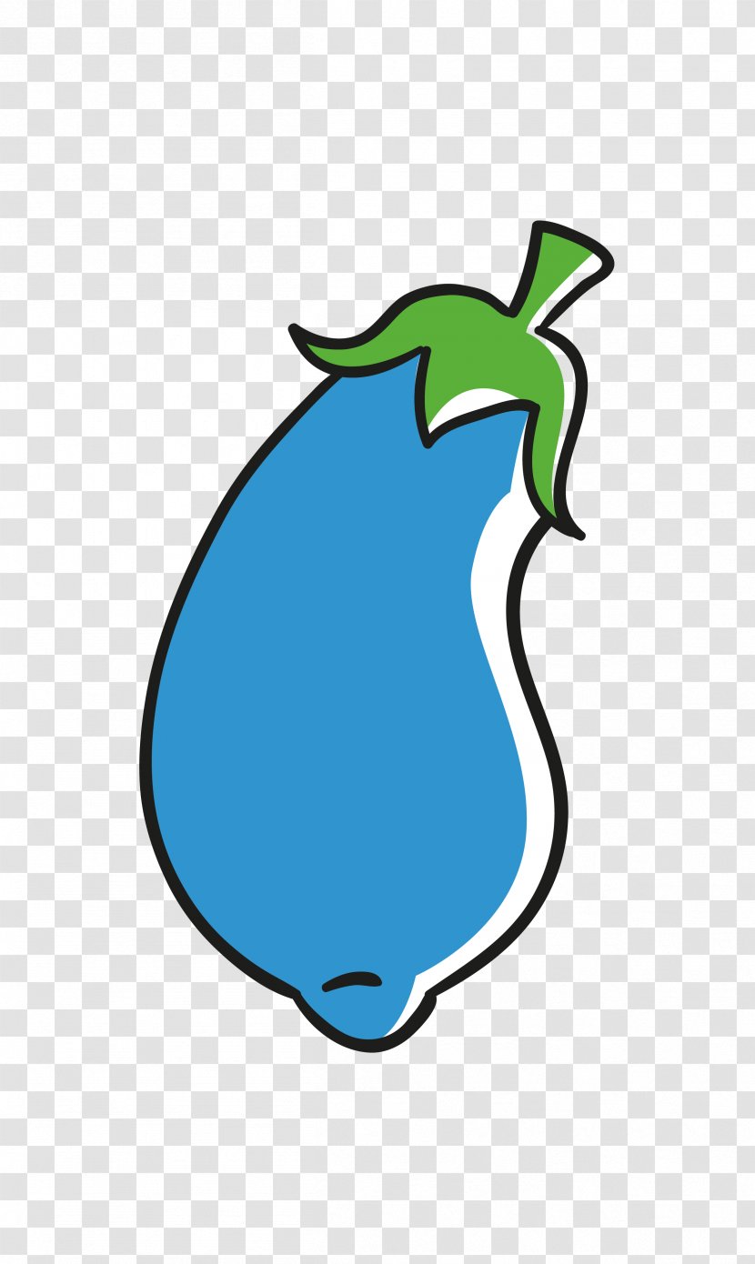 Fruit Vegetable Drawing Auglis - Vector Blue Cartoon Small Eggplant Transparent PNG