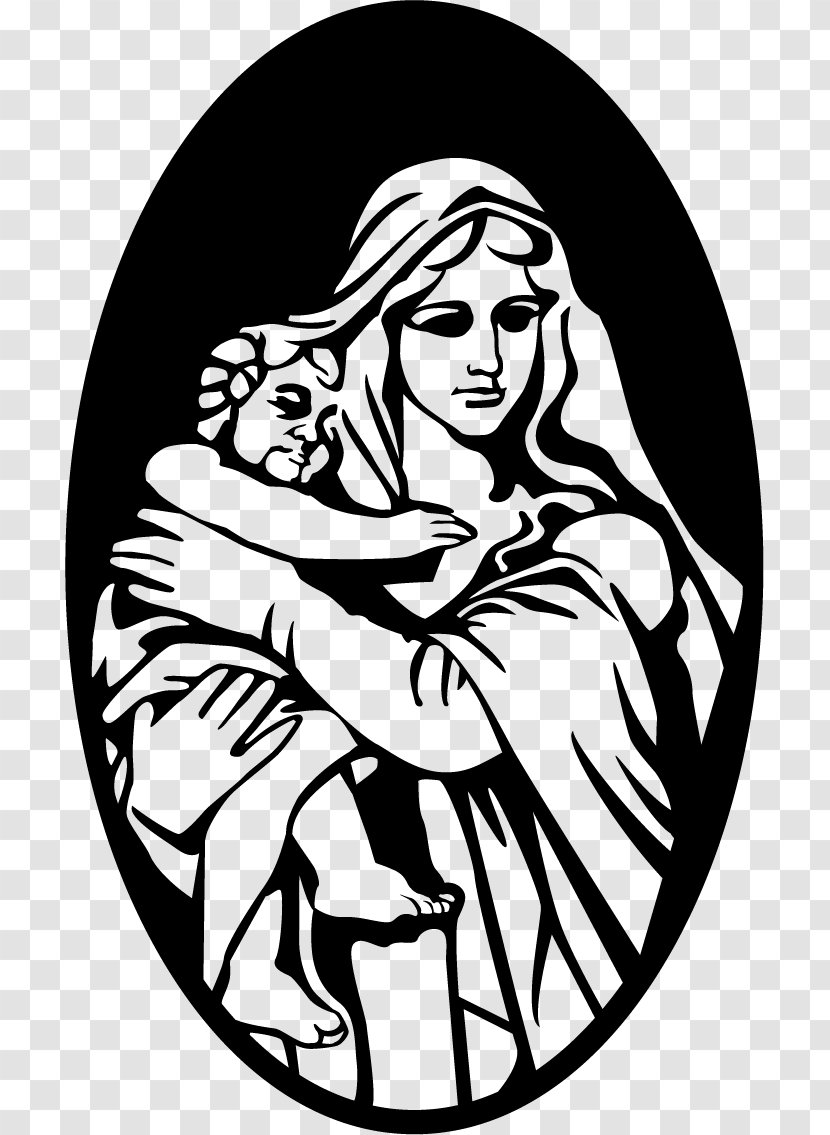 Mary Bethlehem Child Jesus Nativity Scene - Tree - Madonna Maria Transparent PNG