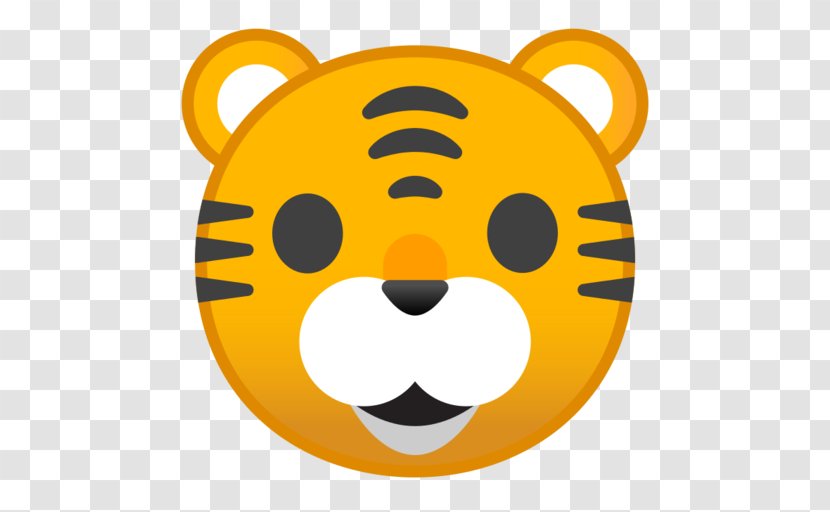 Tiger Emojipedia Cat Android - Carnivoran Transparent PNG