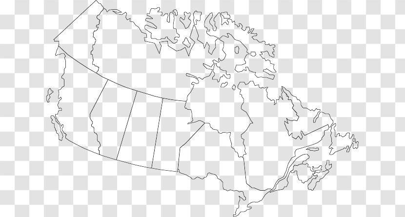 Canada Blank Map World - Ca - European Wind Border Flower Transparent PNG