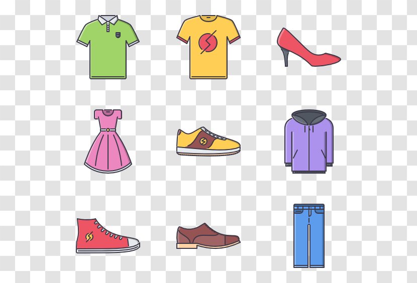Clothes Cartoon - Shoe - Yellow Transparent PNG