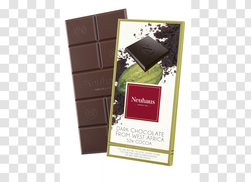 Praline Belgian Chocolate Bar Truffle Neuhaus - Dark Transparent PNG
