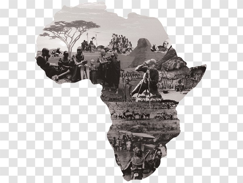 Africa Wall Decal World Map Cartography - Black And White Transparent PNG