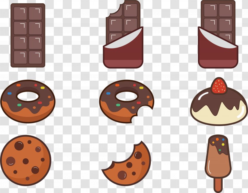 Chocolate Background - Donuts - Snack Flavor Transparent PNG