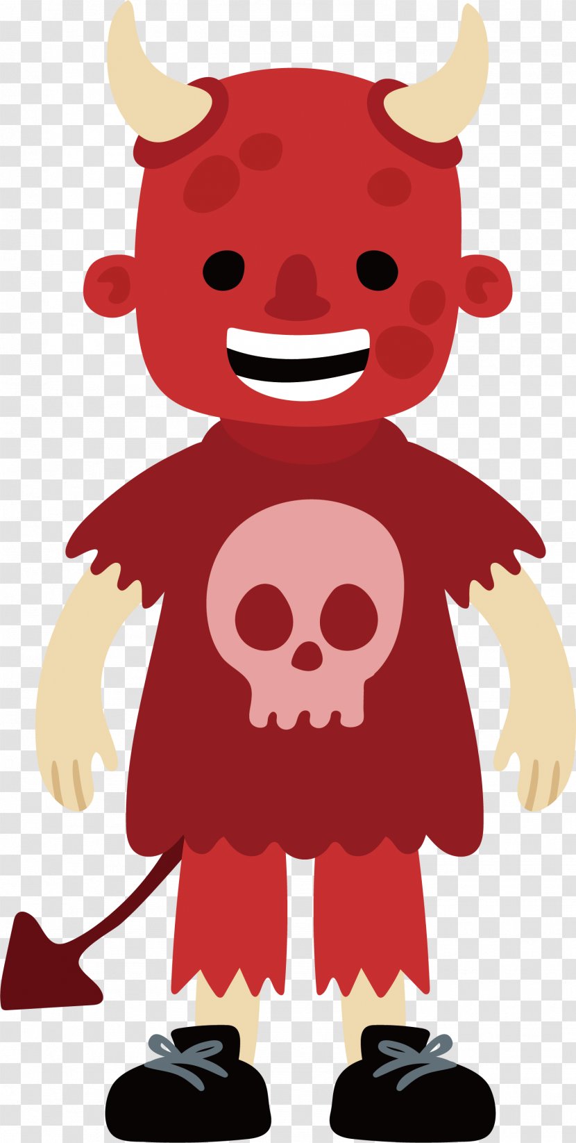 Red Demon Halloween Monster - Ii - Cartoon Transparent PNG