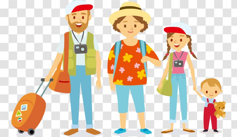 Travel Family Illustration - Stock Photography Transparent PNG