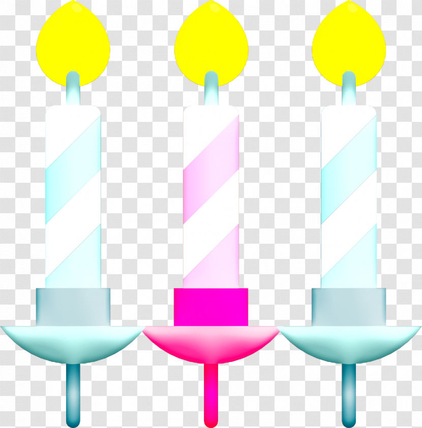 Candlestick Icon Birthday Party Icon Candles Icon Transparent PNG