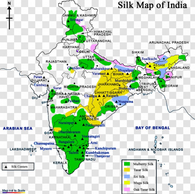 Textile Industry In India Map - World Transparent PNG