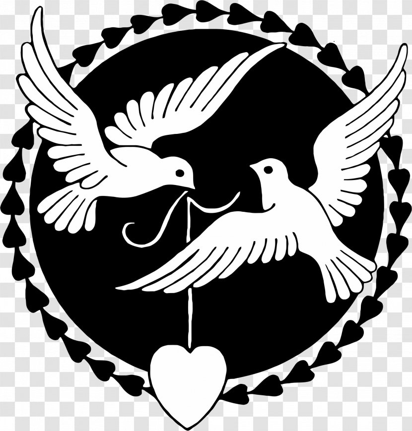 Columbidae Bird Doves As Symbols Clip Art - Symbol - Funeral Transparent PNG