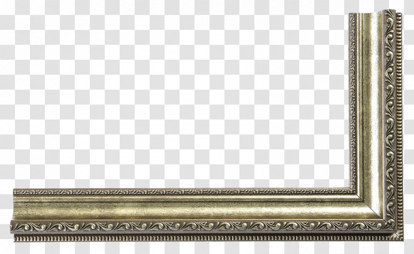 Brass Rectangle Metal Picture Frames - Silver Frame Transparent PNG