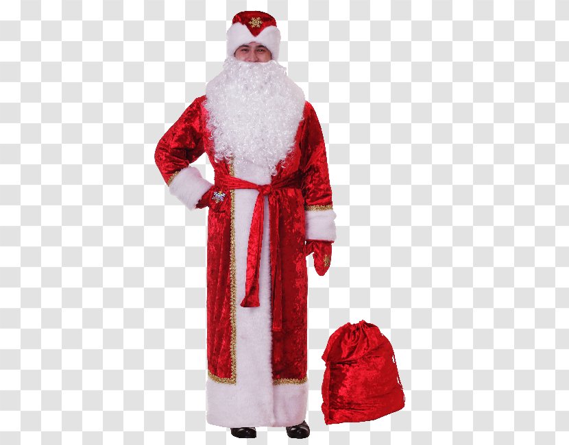 Santa Claus Ded Moroz Snegurochka Costume Grandfather - Fictional Character Transparent PNG