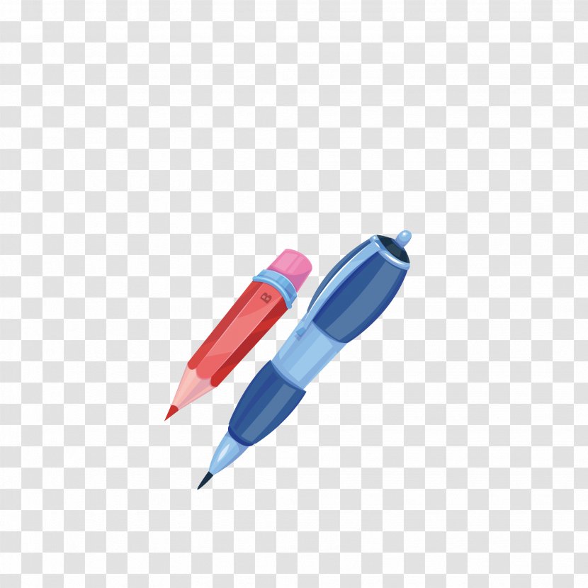 Paper Pen Office Supplies - Cartoon Transparent PNG