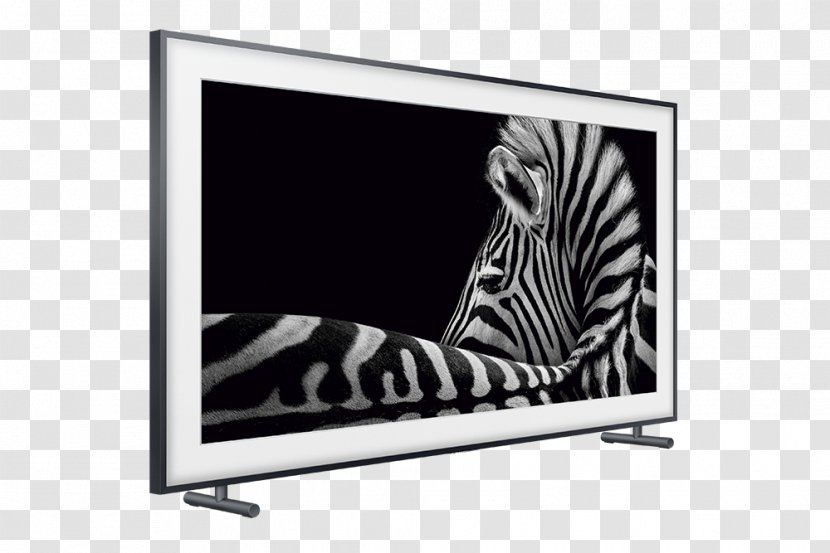 Samsung The Frame TV 4K Resolution Ultra-high-definition Television Smart LED-backlit LCD - Zebra Transparent PNG