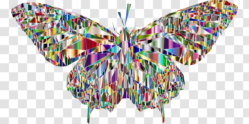 Butterfly Low Poly - Com Transparent PNG