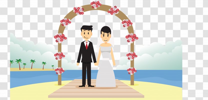 Wedding Invitation Bridegroom Illustration - Scene Transparent PNG