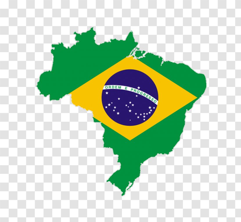 Flag Of Brazil National Map - Istock Transparent PNG