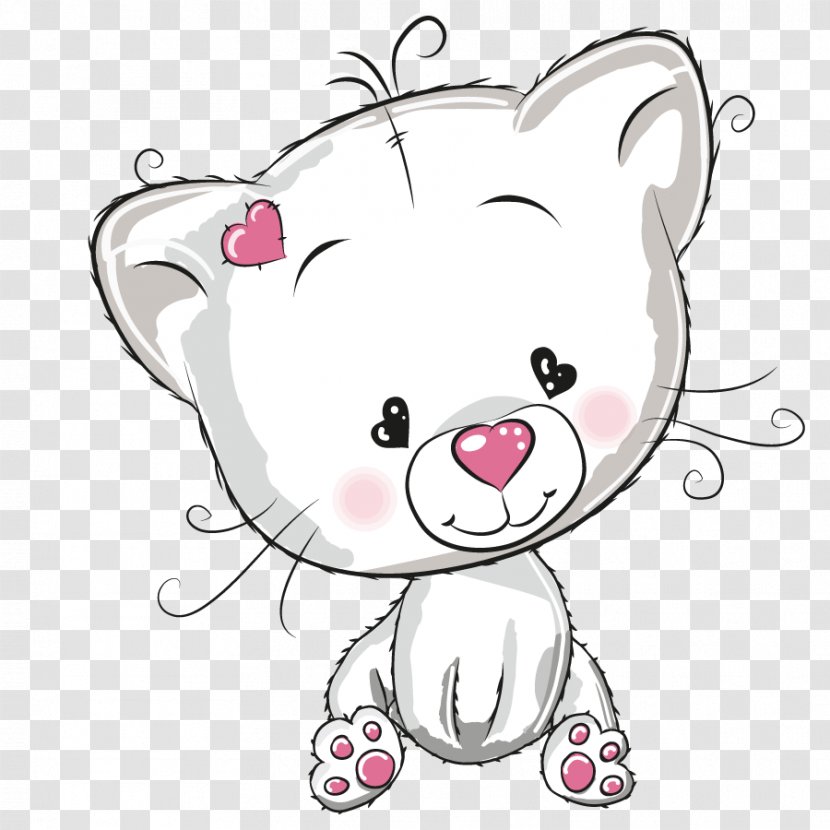 Cat Kitten Cuteness Illustration - Cartoon - Vector Sweet Transparent PNG