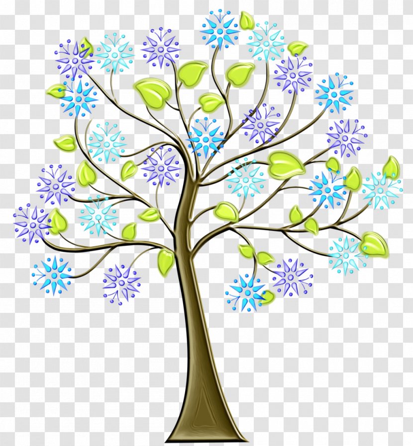 Tree Clip Art Branch Plant Leaf - Wall Sticker Flower Transparent PNG
