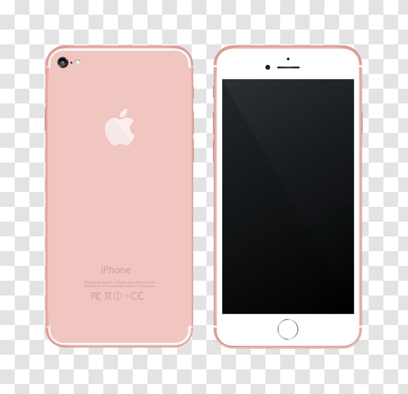 Feature Phone Smartphone Mobile REI - Vector Rose Golden Apple Transparent PNG
