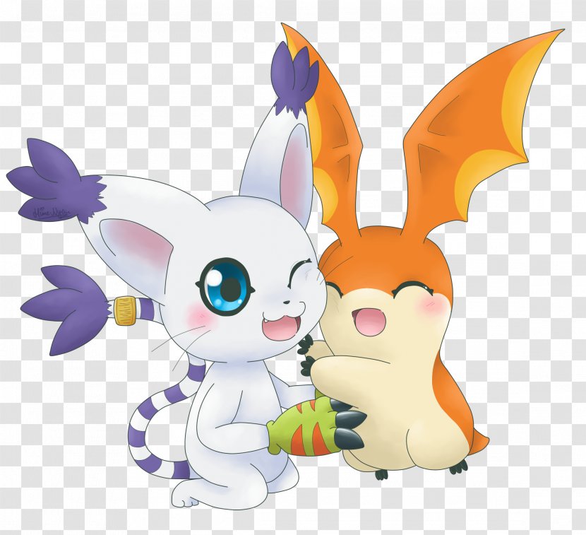 Gatomon Patamon Gomamon Digimon Story: Cyber Sleuth - Cartoon Transparent PNG