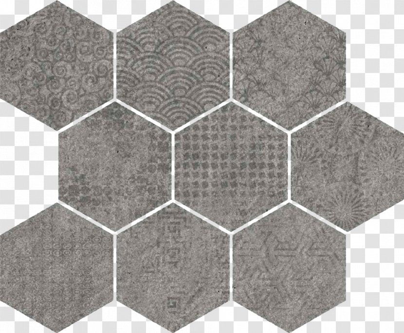 Tile Glass Mosaic Ceramic - Hexagonos Transparent PNG