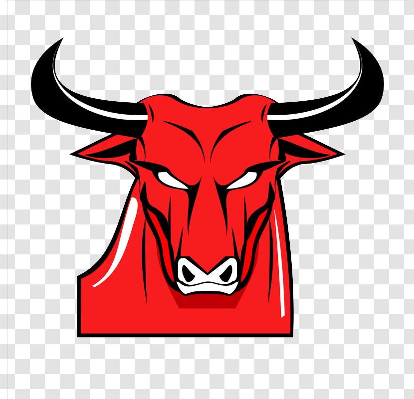 Red Bull Clip Art - Cattle Like Mammal Transparent PNG