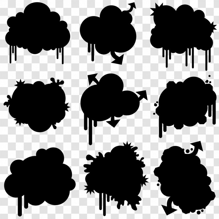 Graffiti Drawing Art Painting Clip - Black And White Transparent PNG