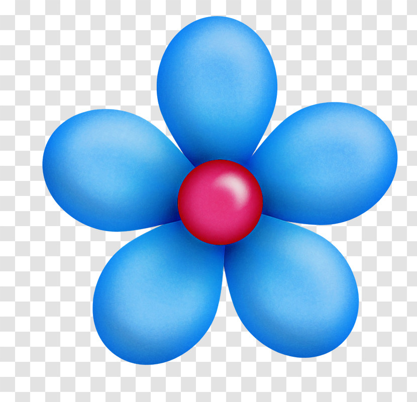 Blue Balloon Party Supply Transparent PNG