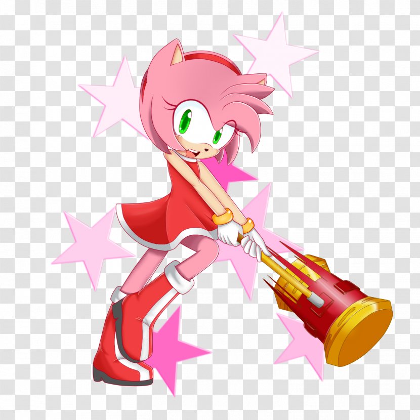 Amy Rose Sonic The Hedgehog Amur Illustration - Cartoon Transparent PNG