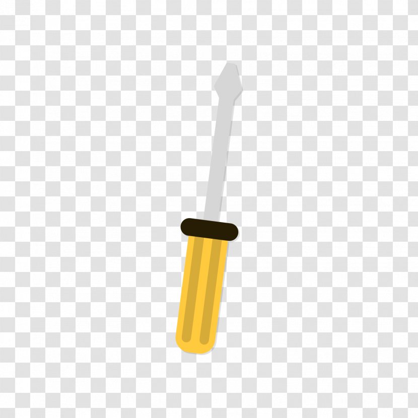 Yellow Screwdriver Grey Icon - Gray Transparent PNG
