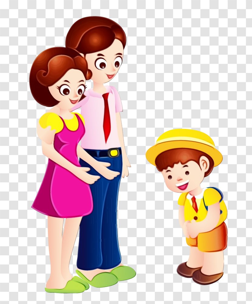 Child Cartoon - Father - Style Gesture Transparent PNG