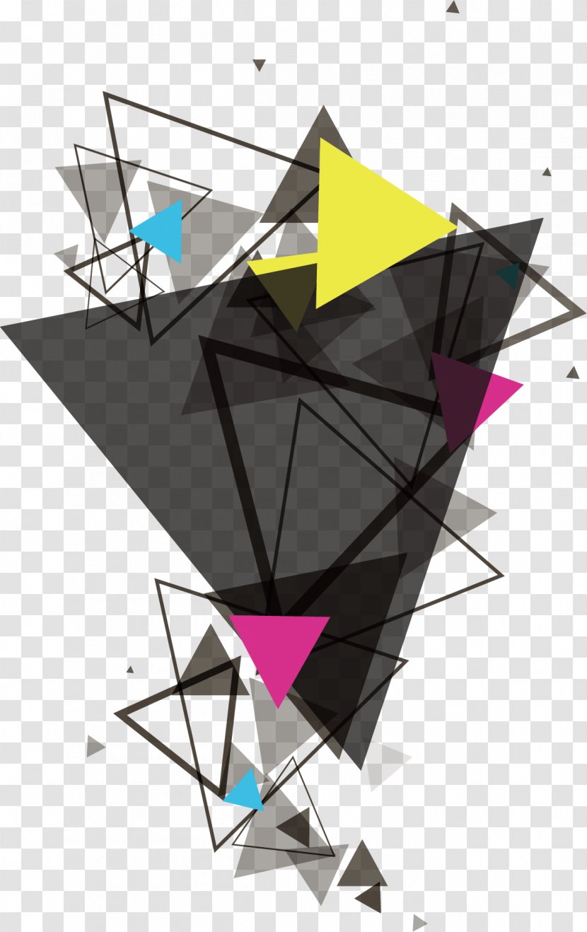 Triangle Geometry Euclidean Vector - Triangular Transparent PNG