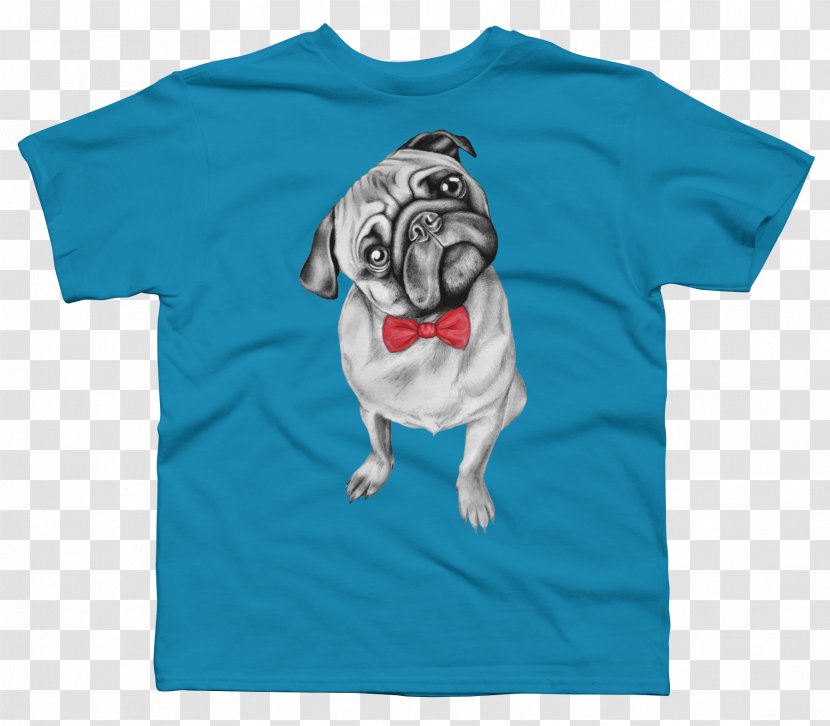 Pug T-shirt Snout Kitten - Cuteness Transparent PNG