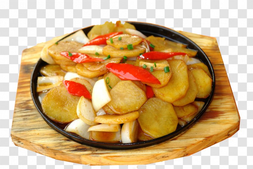 Teppanyaki Shuizhu Potato Chip Capsicum Annuum - Stir Frying - A Braised Chips Transparent PNG