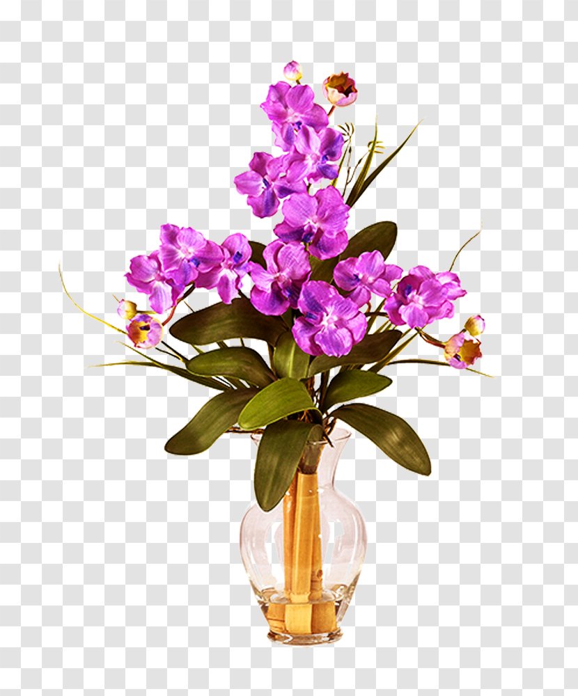 Designer Artificial Flower Floristry - Magenta - Vase Transparent PNG
