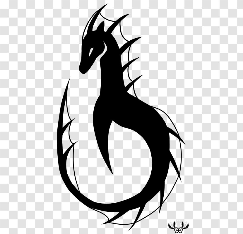 Spiny Seahorse Tribe Syngnathidae Drawing - Tribal Black Transparent PNG