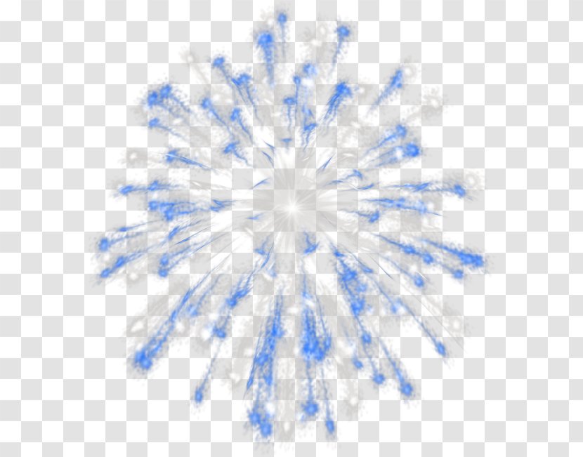 Fireworks Clip Art - Color - Blue Shading Transparent PNG