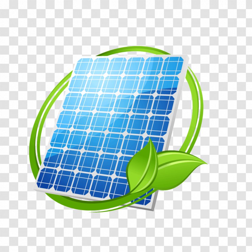 Green Leaves Ring Solar Energy - Photovoltaic System Transparent PNG